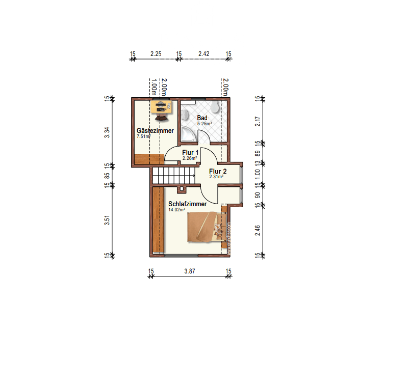 GRUNDRISS OBERGESCHOSS